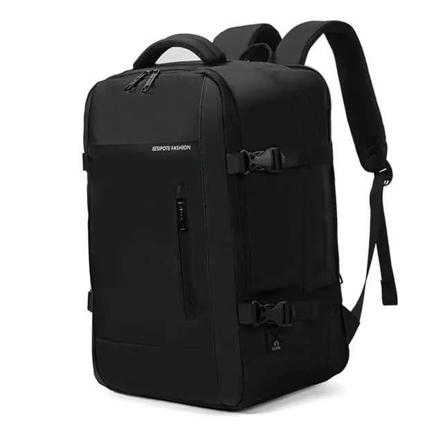 Mochila masculina impermeável reforçada 30-42L preta